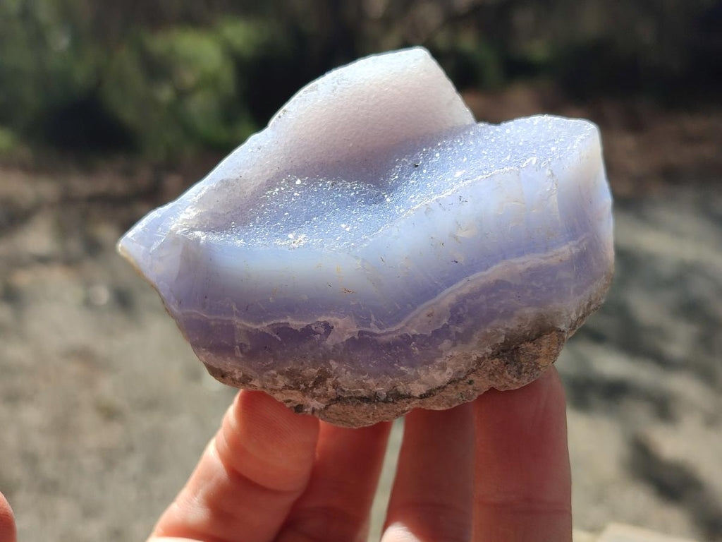 Natural Blue Lace Agate Geodes x 12 From Nsanje, Malawi
