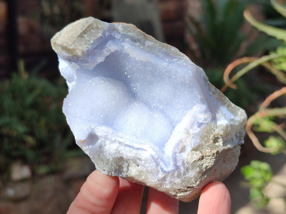 Natural Blue Lace Agate Geodes x 12 From Nsanje, Malawi