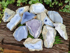 Natural Blue Lace Agate Geodes x 12 From Nsanje, Malawi