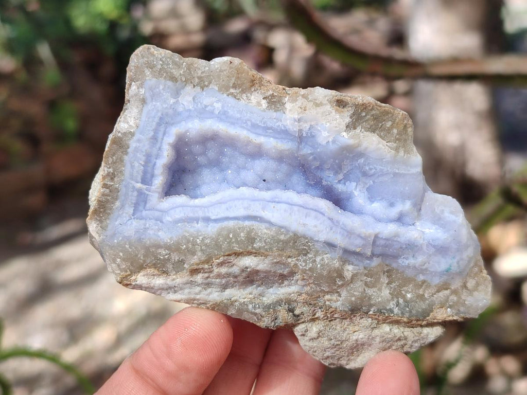 Natural Blue Lace Agate Geodes x 12 From Nsanje, Malawi