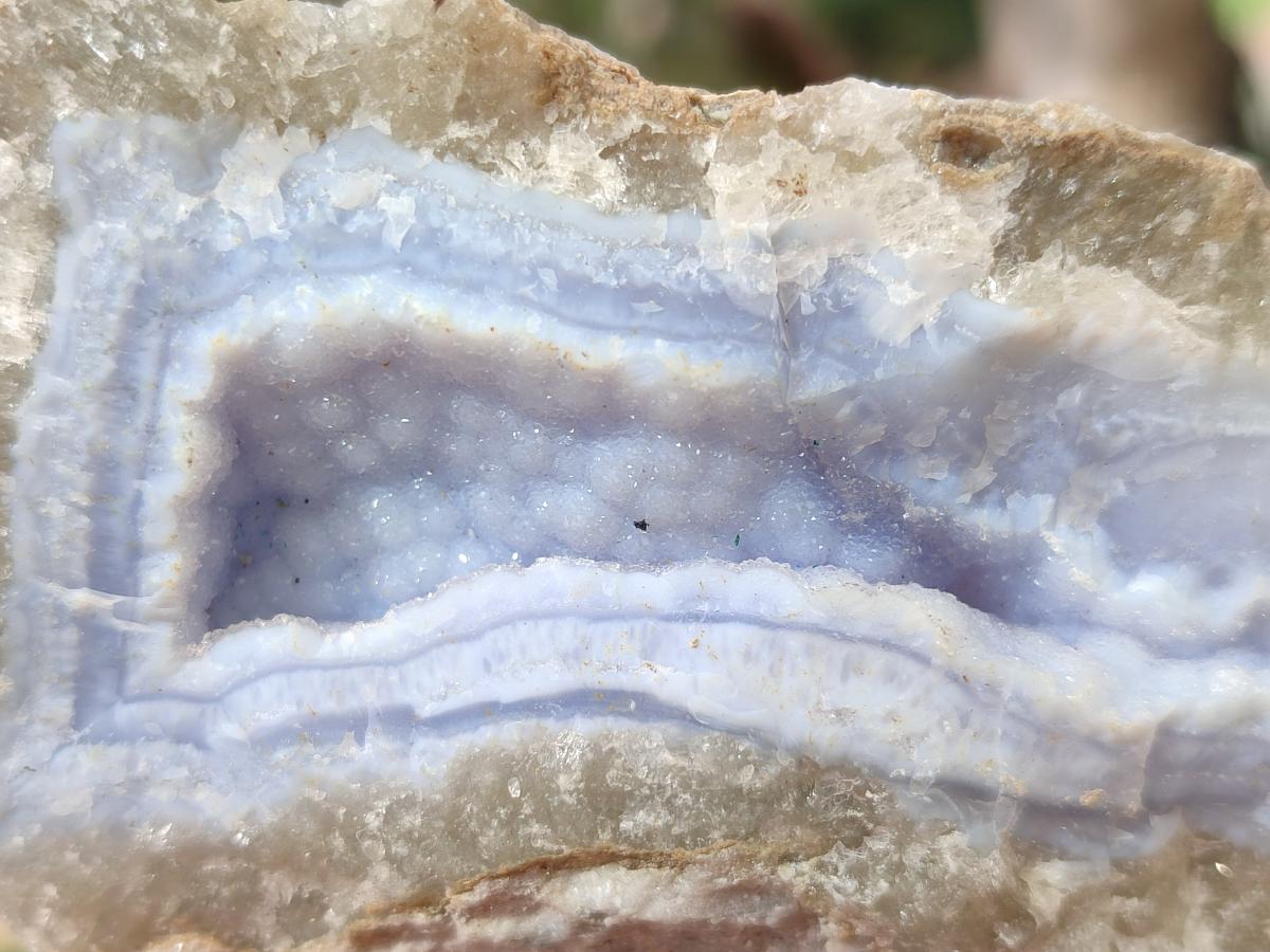 Natural Blue Lace Agate Geodes x 12 From Nsanje, Malawi