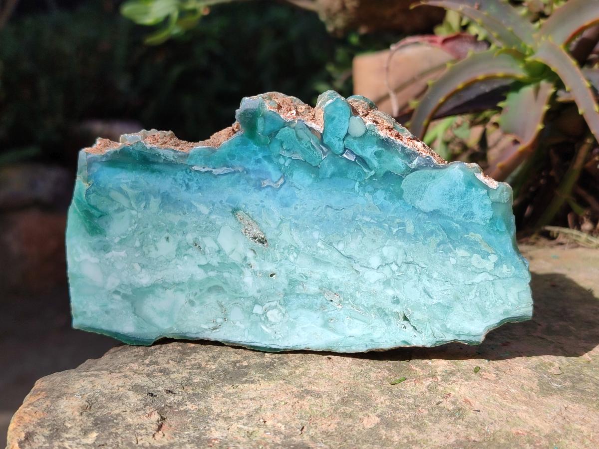 Polished One Side Great Dyke Mtorolite Chrysoprase Plates x 6 From Great Dyke Mountain Range, Zimbabwe - Toprock Gemstones and Minerals 
