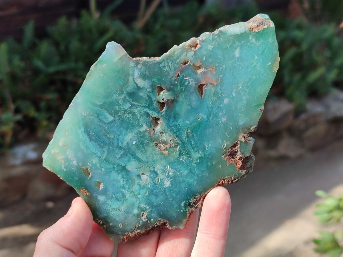 Polished One Side Great Dyke Mtorolite Chrysoprase Plates x 6 From Great Dyke Mountain Range, Zimbabwe - Toprock Gemstones and Minerals 