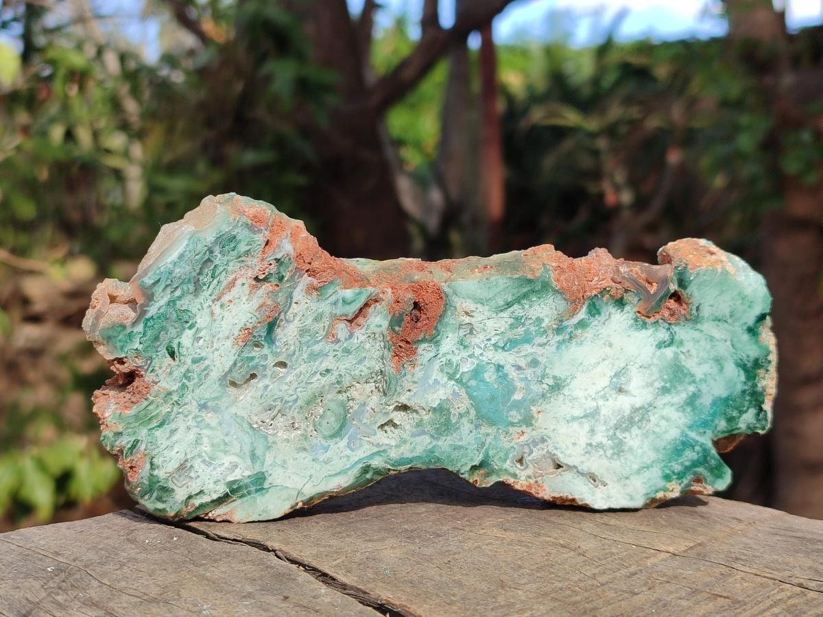 Polished One Side Great Dyke Mtorolite Chrysoprase Plates x 6 From Great Dyke Mountain Range, Zimbabwe - Toprock Gemstones and Minerals 