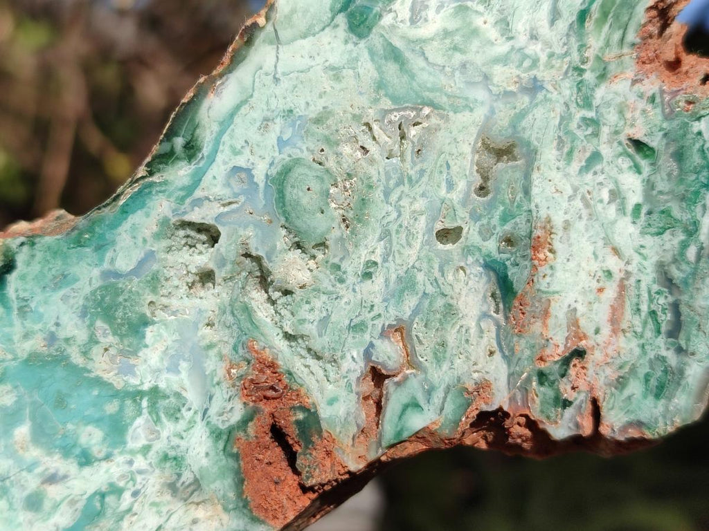 Polished One Side Great Dyke Mtorolite Chrysoprase Plates x 6 From Great Dyke Mountain Range, Zimbabwe - Toprock Gemstones and Minerals 