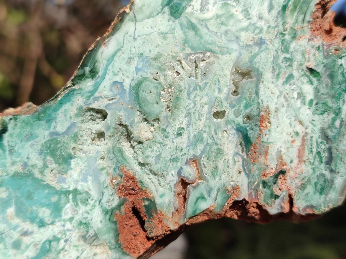 Polished One Side Great Dyke Mtorolite Chrysoprase Plates x 6 From Great Dyke Mountain Range, Zimbabwe - Toprock Gemstones and Minerals 