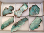 Polished One Side Great Dyke Mtorolite Chrysoprase Plates x 6 From Great Dyke Mountain Range, Zimbabwe - Toprock Gemstones and Minerals 