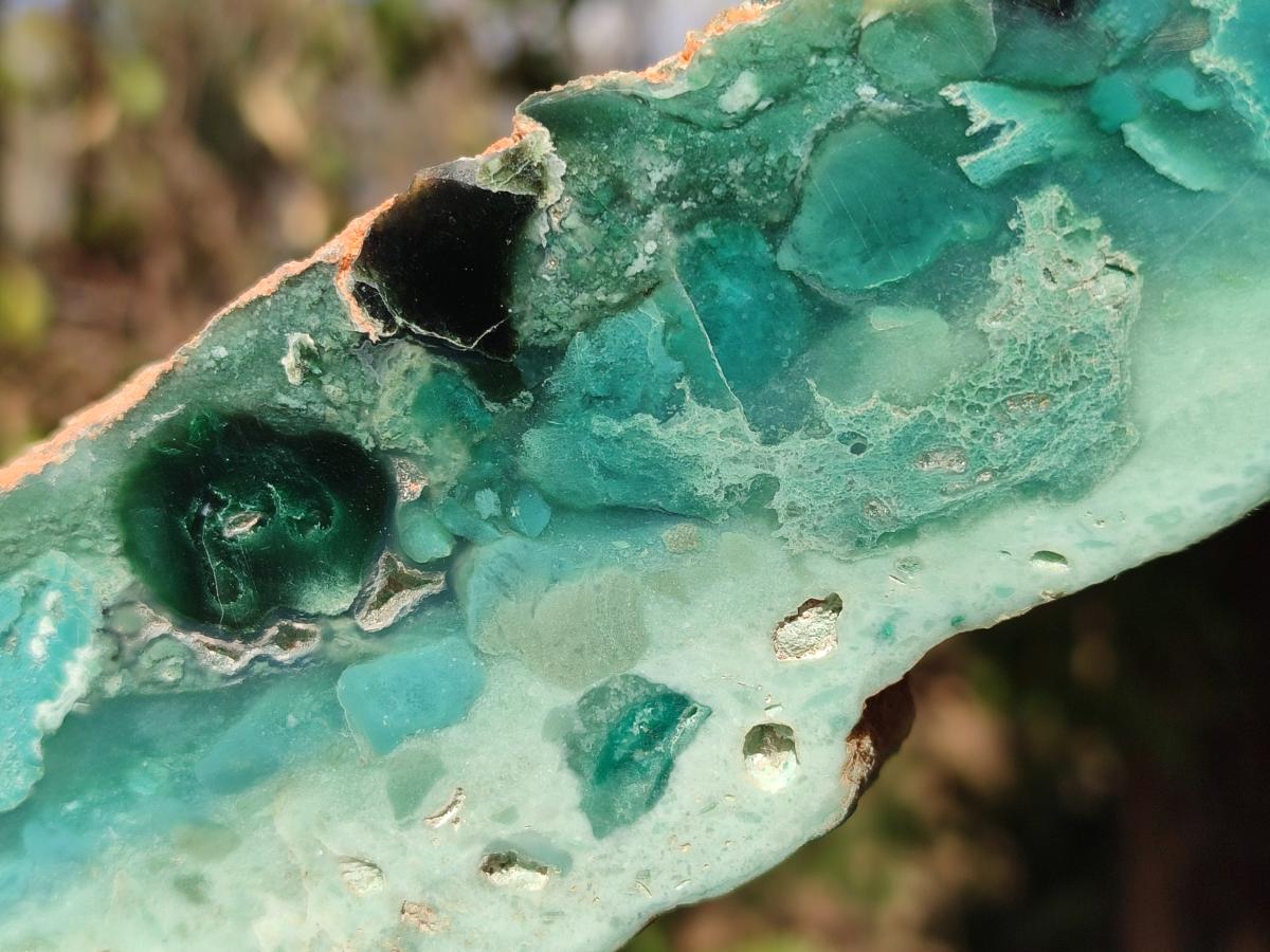 Polished One Side Great Dyke Mtorolite Chrysoprase Plates x 6 From Great Dyke Mountain Range, Zimbabwe - Toprock Gemstones and Minerals 