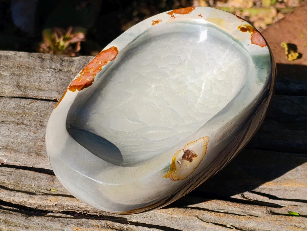 Polished Polychrome Jasper Bowl with Dragon Scale Pattern x 1 From NW Coast, Madagascar - Toprock Gemstones and Minerals 