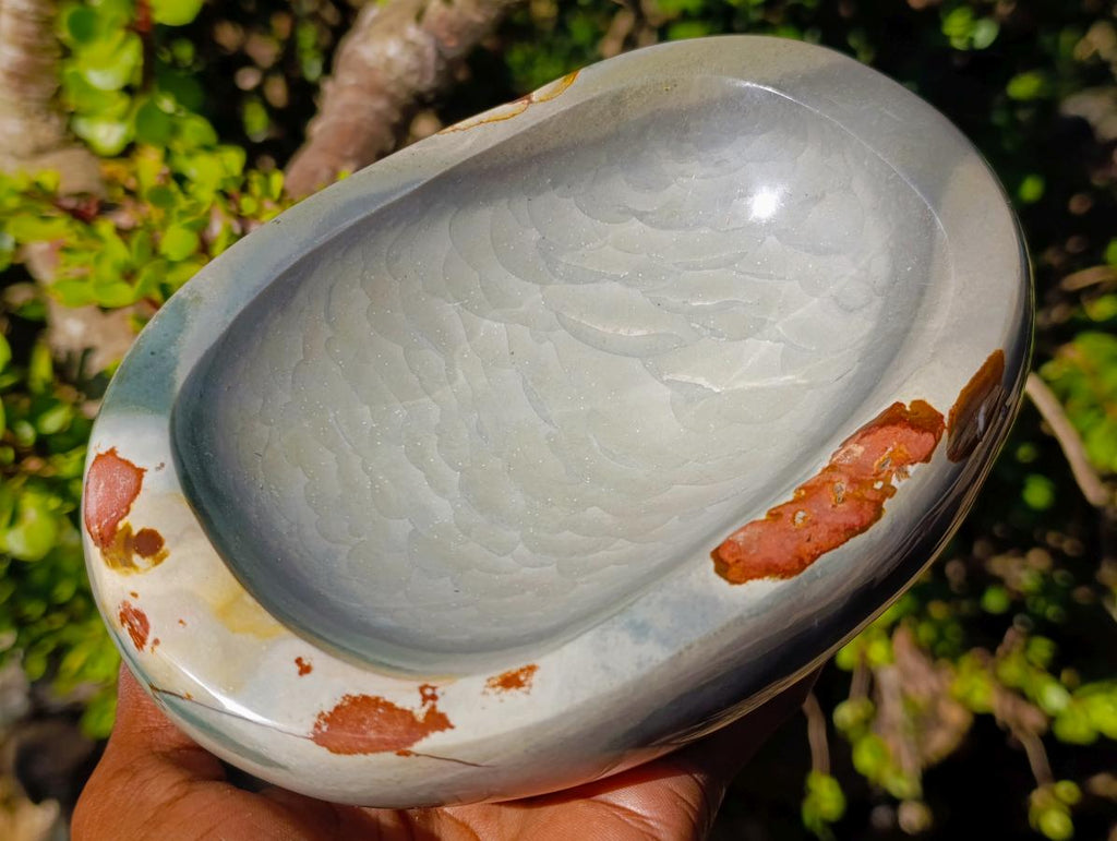 Polished Polychrome Jasper Bowl with Dragon Scale Pattern x 1 From NW Coast, Madagascar - Toprock Gemstones and Minerals 