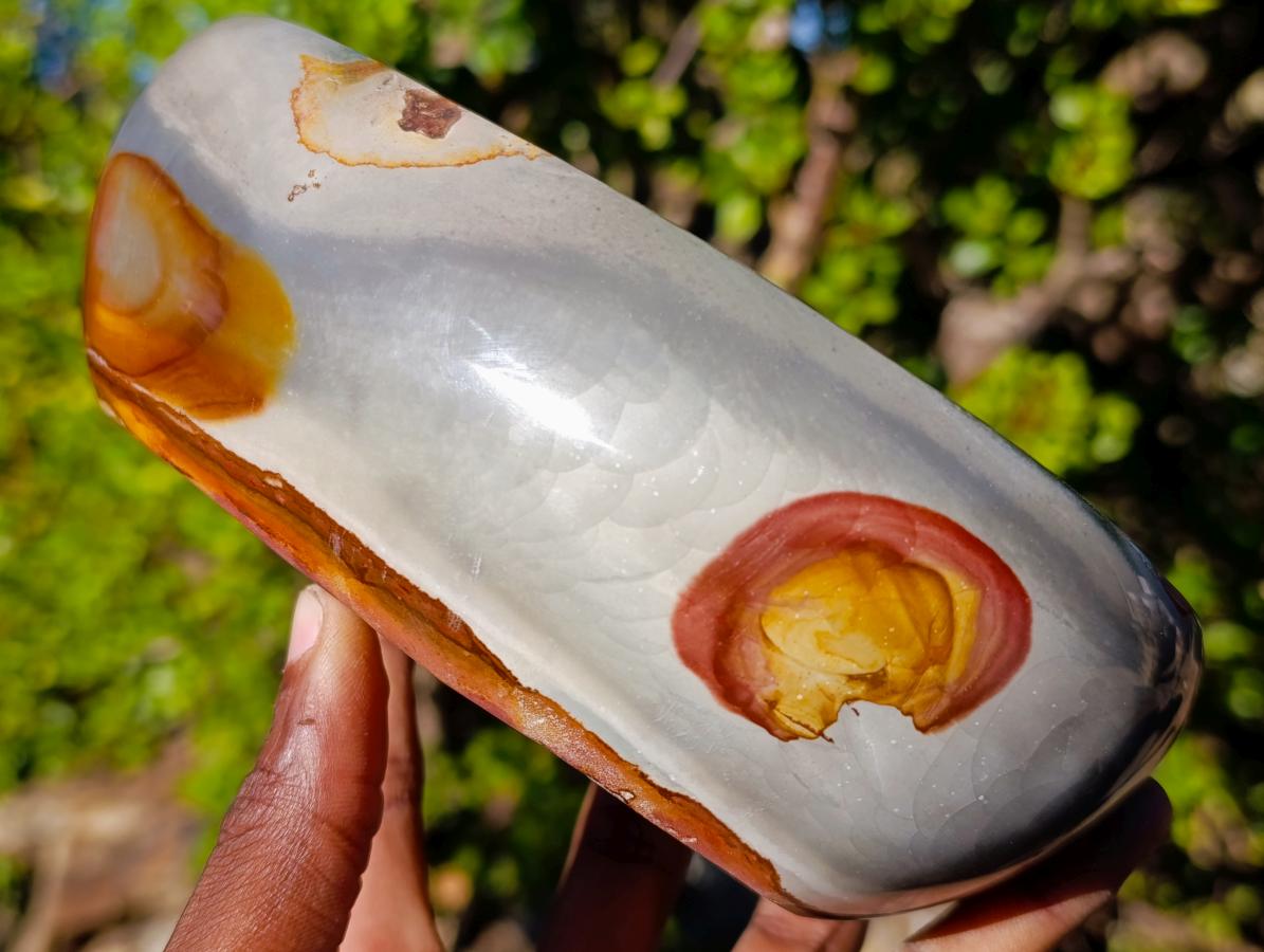 Polished Polychrome Jasper Bowl with Dragon Scale Pattern x 1 From NW Coast, Madagascar - Toprock Gemstones and Minerals 