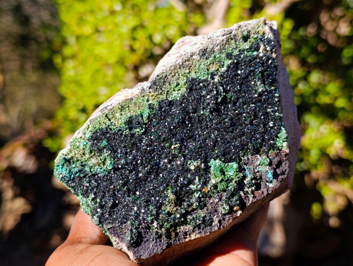 Natural Large Cabinet Sized Crystalline Libethenite Specimen on Dolomite Matrix x 1 From Shituru, Congo - Toprock Gemstones and Minerals 