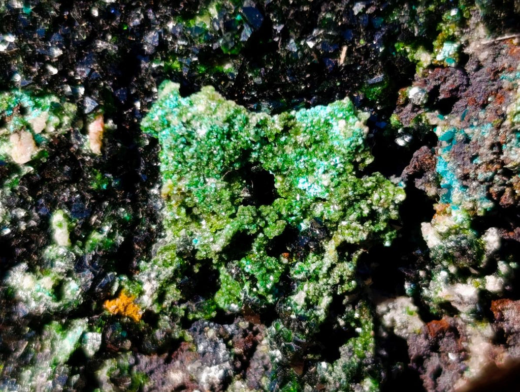 Natural Large Cabinet Sized Crystalline Libethenite Specimen on Dolomite Matrix x 1 From Shituru, Congo - Toprock Gemstones and Minerals 