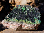 Natural Large Cabinet Sized Crystalline Libethenite Specimen on Dolomite Matrix x 1 From Shituru, Congo - Toprock Gemstones and Minerals 