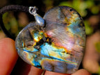 Hand Made Labradorite Necklaces x 12 From Madagascar - Toprock Gemstones and Minerals 