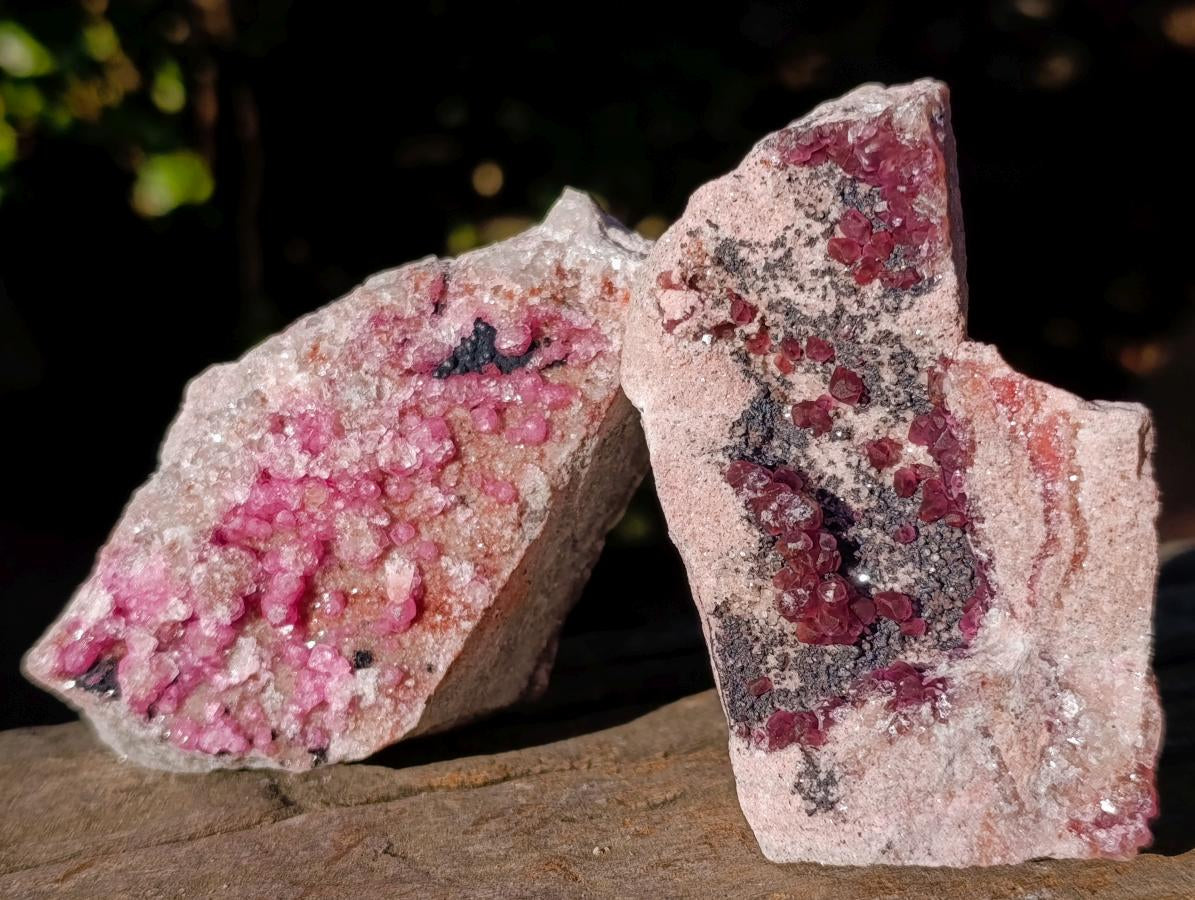 Natural Spherocobaltite Specimens with Heterogenite x 6 From Musonoi Mine, Congo - Toprock Gemstones and Minerals 