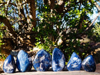 Polished Dumortierite Standing Display Pieces x 6 From Madagascar - Toprock Gemstones and Minerals 