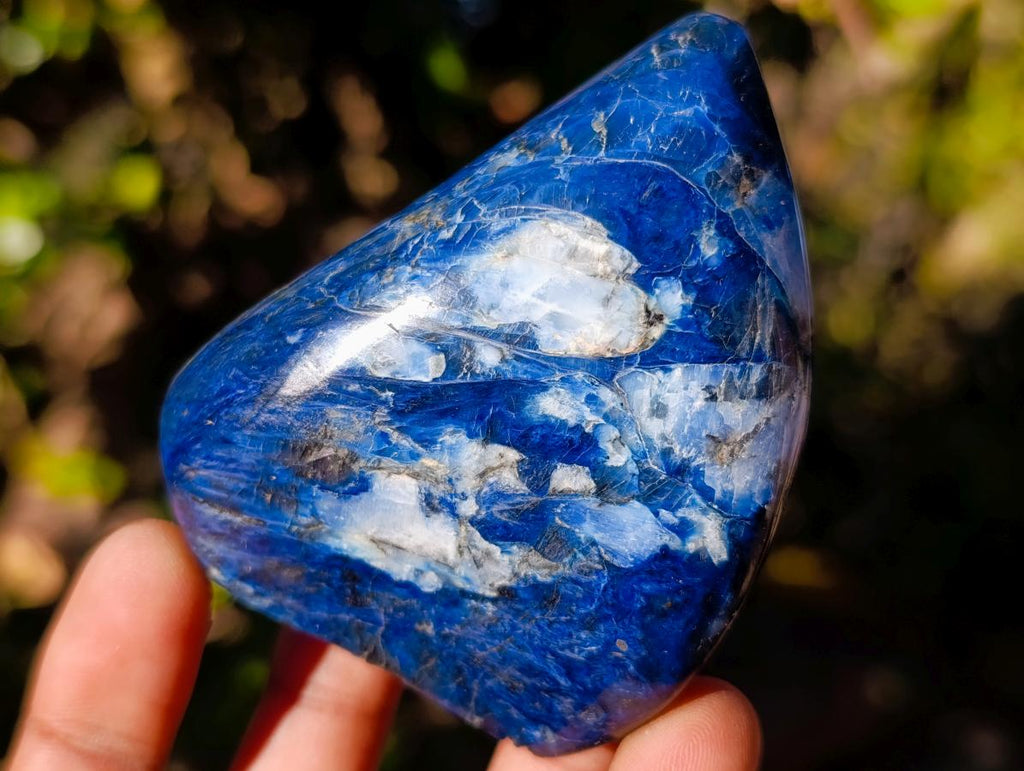 Polished Dumortierite Standing Display Pieces x 6 From Madagascar - Toprock Gemstones and Minerals 