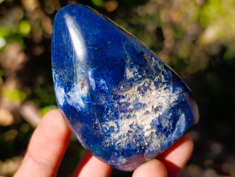 Polished Dumortierite Standing Display Pieces x 6 From Madagascar - Toprock Gemstones and Minerals 