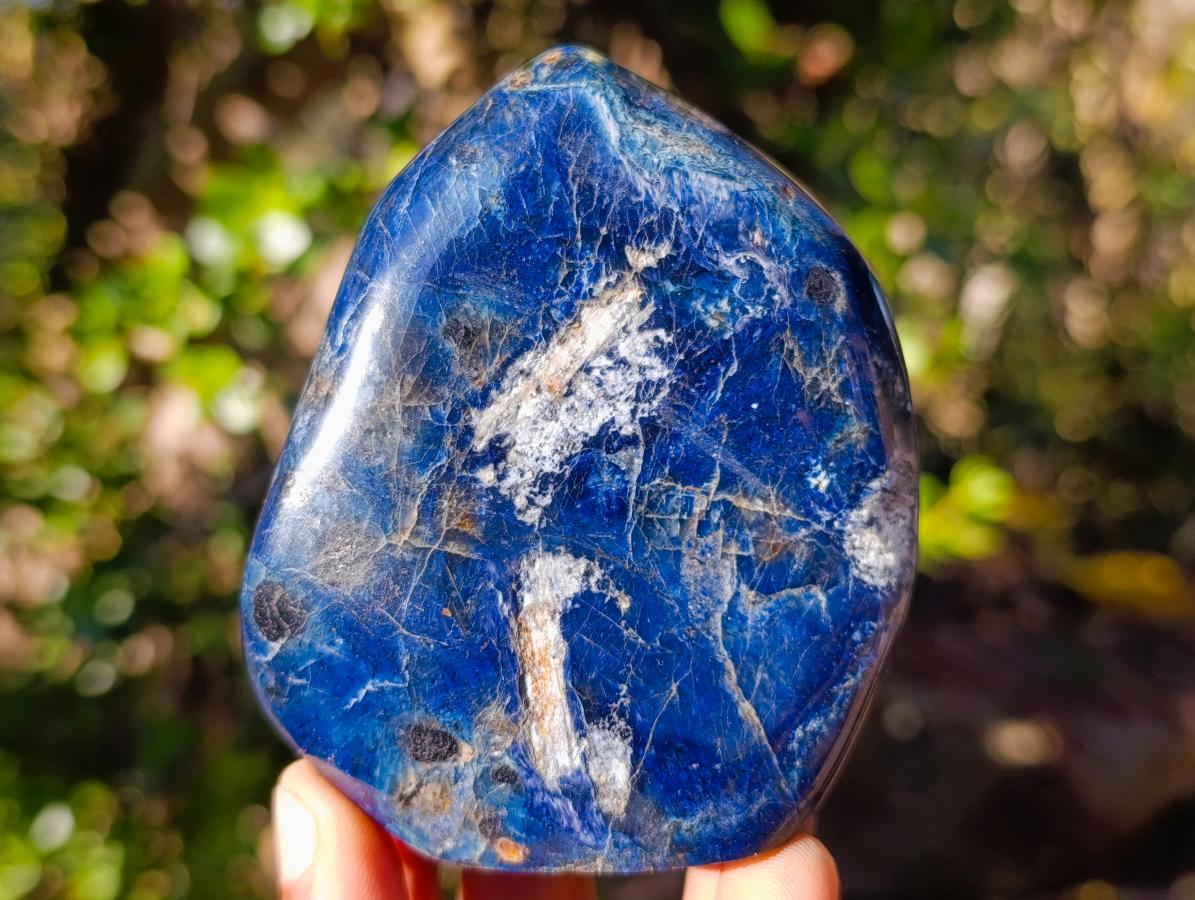 Polished Dumortierite Standing Display Pieces x 6 From Madagascar - Toprock Gemstones and Minerals 