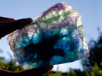 Polished One Side Watermelon Fluorite Slices x 3 From Uis, Namibia - Toprock Gemstones and Minerals 