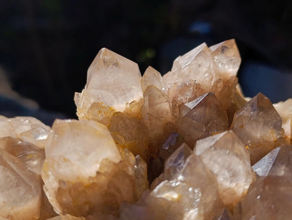 Natural XL Cascading White Phantom Smokey Luena Quartz Cluster x 1 From Luena, Congo - Toprock Gemstones and Minerals 