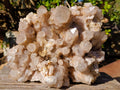 Natural XL Cascading White Phantom Smokey Luena Quartz Cluster x 1 From Luena, Congo - Toprock Gemstones and Minerals 