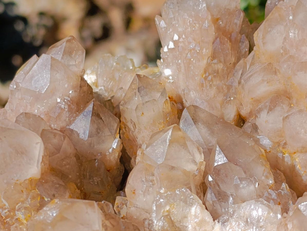 Natural XL Cascading White Phantom Smokey Luena Quartz Cluster x 1 From Luena, Congo - Toprock Gemstones and Minerals 