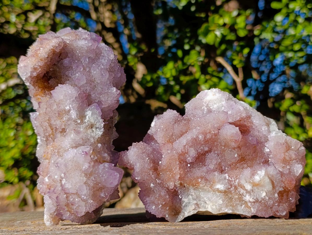 Natural Large Spirit Ametrine Clusters x 6 From Boekenhouthoek, South Africa - Toprock Gemstones and Minerals 