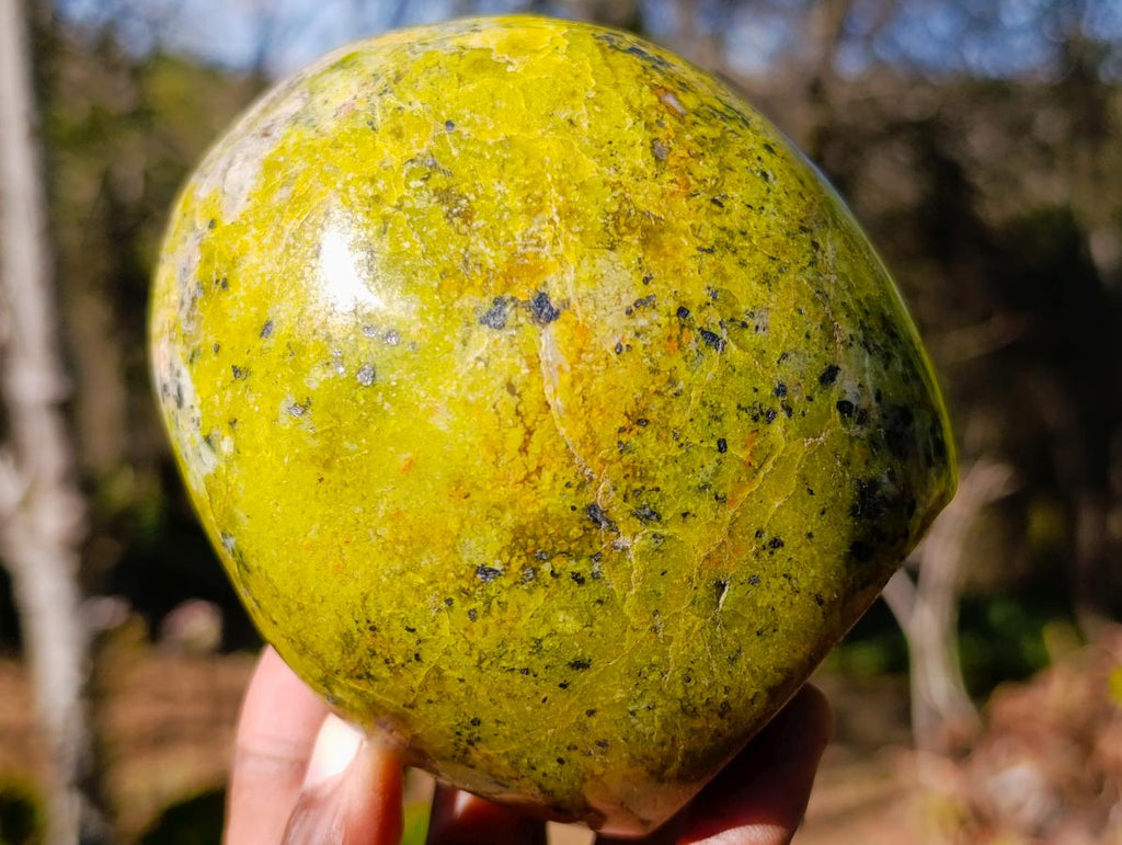 Polished Green Opal Standing Display Pieces x 2 From Betroka, Madagascar - Toprock Gemstones and Minerals 
