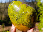 Polished Green Opal Standing Display Pieces x 2 From Betroka, Madagascar - Toprock Gemstones and Minerals 