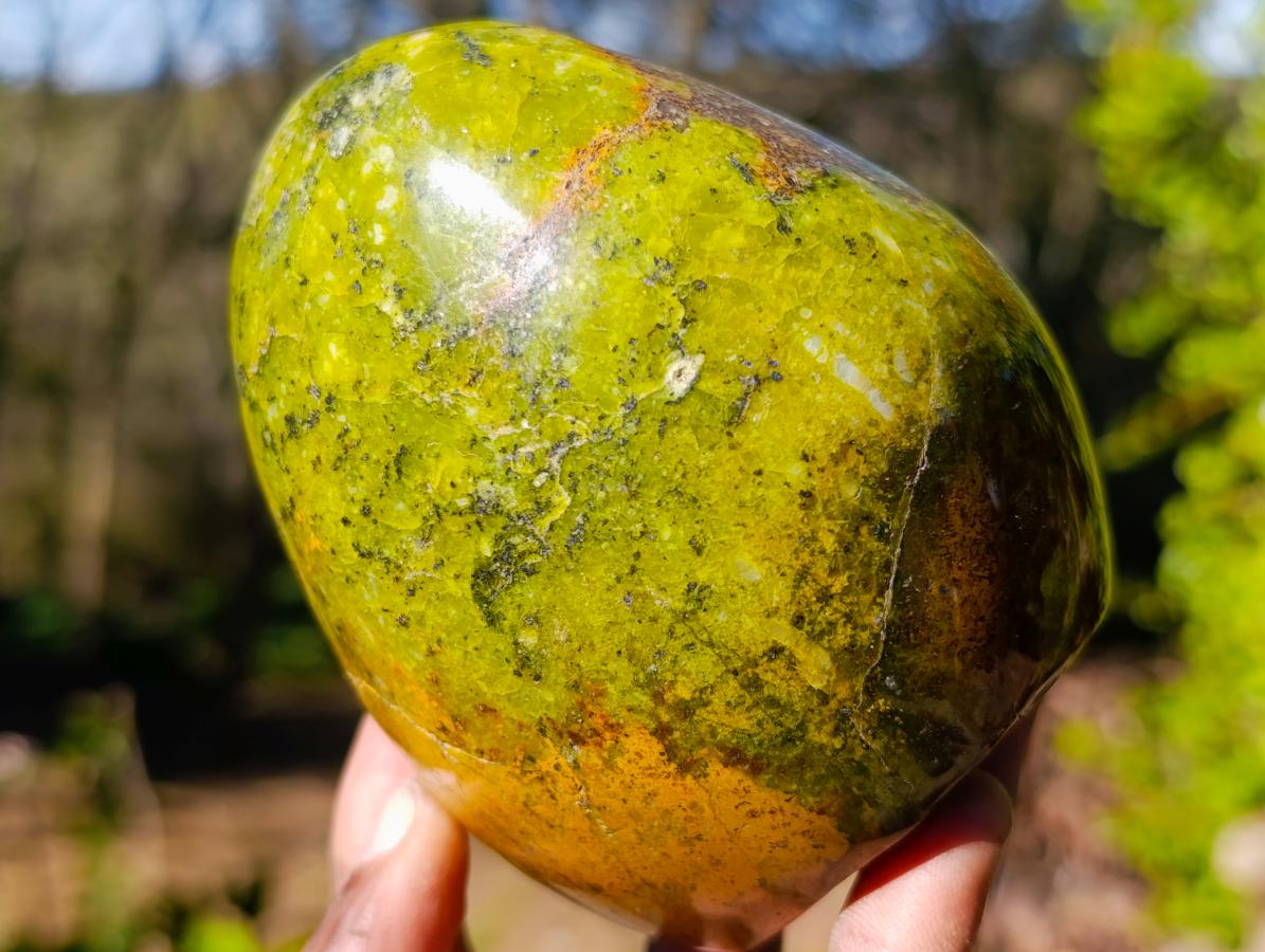 Polished Green Opal Standing Display Pieces x 2 From Betroka, Madagascar - Toprock Gemstones and Minerals 