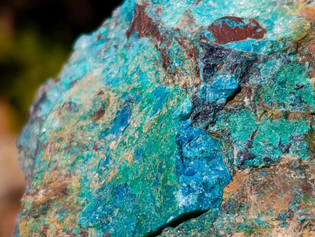 Natural Cobbed Shattuckite Specimens x 6 From Kaokoveld, Namibia - Toprock Gemstones and Minerals 