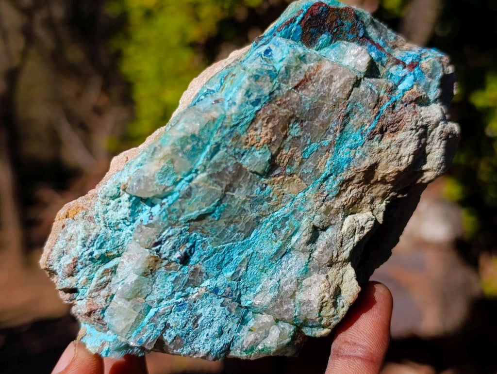 Natural Cobbed Shattuckite Specimens x 6 From Kaokoveld, Namibia - Toprock Gemstones and Minerals 