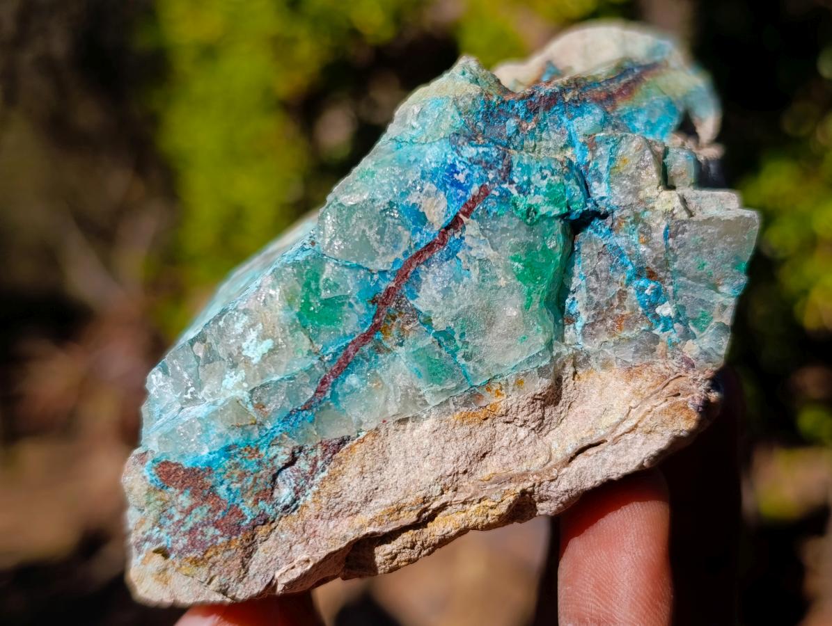 Natural Cobbed Shattuckite Specimens x 6 From Kaokoveld, Namibia - Toprock Gemstones and Minerals 