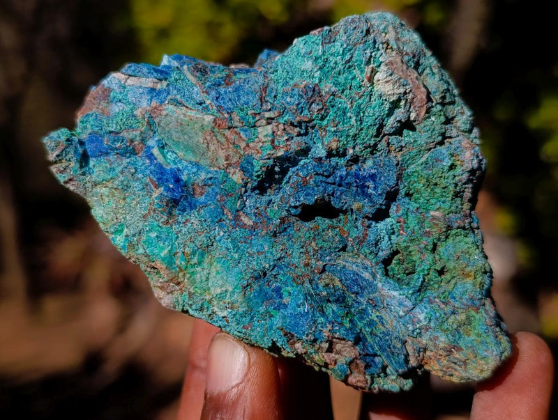 Natural Cobbed Shattuckite Specimens x 6 From Kaokoveld, Namibia - Toprock Gemstones and Minerals 
