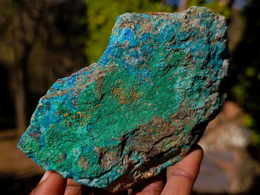 Natural Cobbed Shattuckite Specimens x 6 From Kaokoveld, Namibia - Toprock Gemstones and Minerals 