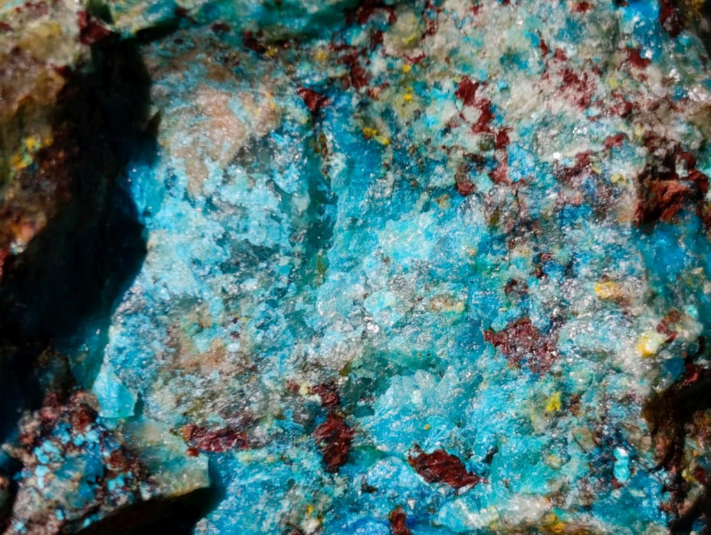 Natural Cobbed Shattuckite Specimens x 6 From Kaokoveld, Namibia - Toprock Gemstones and Minerals 