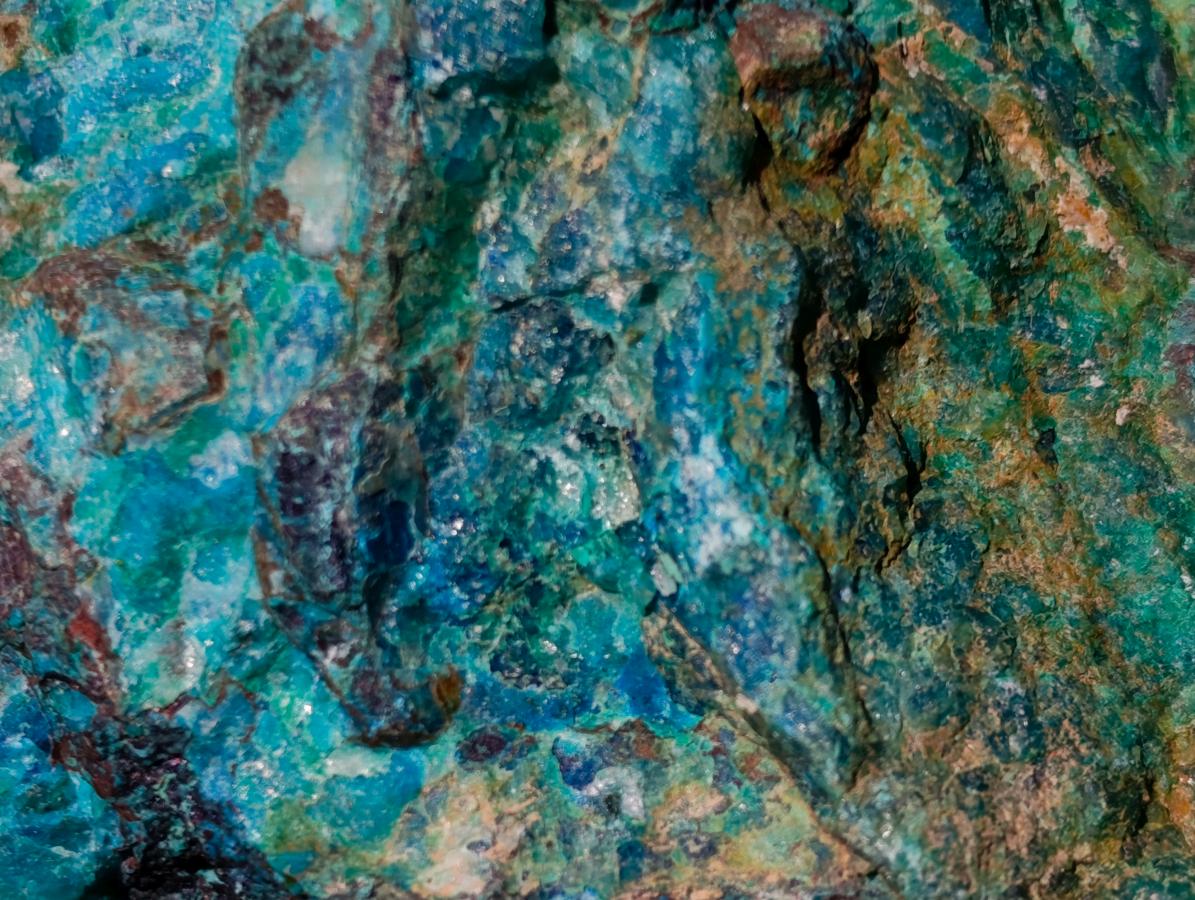 Natural Cobbed Shattuckite Specimens x 6 From Kaokoveld, Namibia - Toprock Gemstones and Minerals 