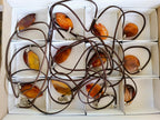 Hand Made Carnelian Agate Gemstone Necklaces x 12 From Madagascar