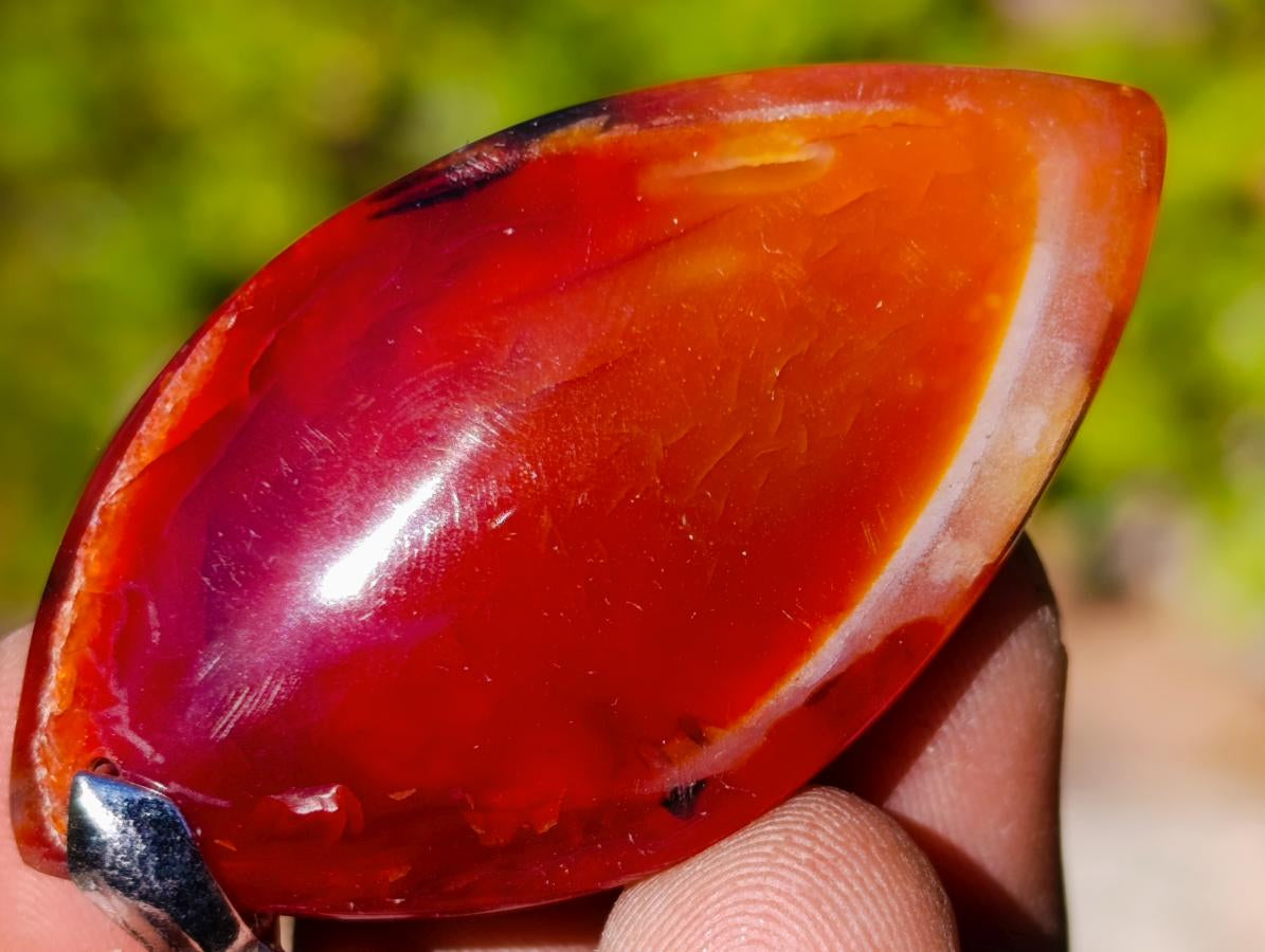Hand Made Carnelian Agate Gemstone Necklaces x 12 From Madagascar - Toprock Gemstones and Minerals 