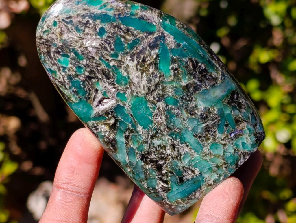 Polished Emerald Mica 'Mutokolite' Standing Display Pieces x 4 From Mutoko, Zimbabwe - Toprock Gemstones and Minerals 