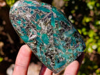 Polished Emerald Mica 'Mutokolite' Standing Display Pieces x 4 From Mutoko, Zimbabwe - Toprock Gemstones and Minerals 