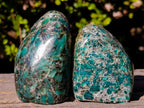 Polished Emerald Mica 'Mutokolite' Standing Display Pieces x 4 From Mutoko, Zimbabwe - Toprock Gemstones and Minerals 
