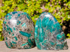 Polished Emerald Mica 'Mutokolite' Standing Display Pieces x 4 From Mutoko, Zimbabwe - Toprock Gemstones and Minerals 