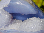 Polished Blue Lace Agate Standing Display Pieces x 2 From Nsanje, Malawi - Toprock Gemstones and Minerals 