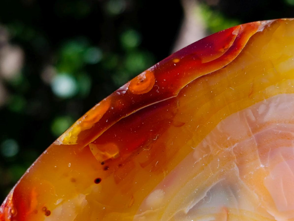 Polished and Natural Carnelian Agate Gemstone Bowls x 3 From Madagascar - Toprock Gemstones and Minerals 