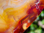 Polished and Natural Carnelian Agate Gemstone Bowls x 3 From Madagascar - Toprock Gemstones and Minerals 