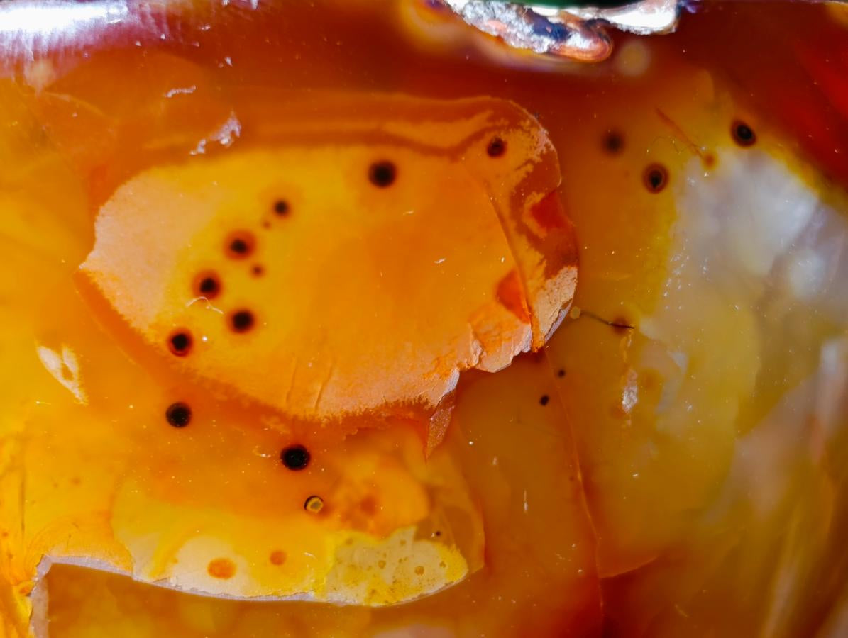 Polished and Natural Carnelian Agate Gemstone Bowls x 3 From Madagascar - Toprock Gemstones and Minerals 