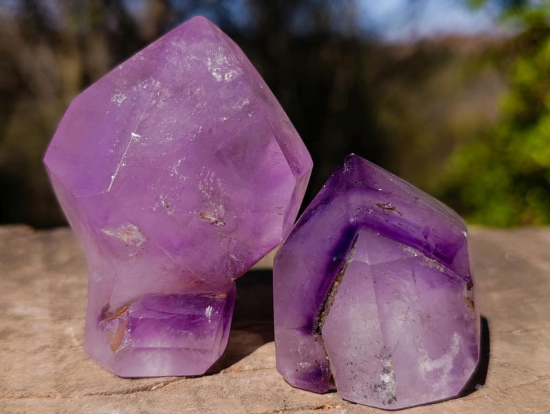 Polished Mixed Window Crystals x 24 From Akansobe, Madagascar - Toprock Gemstones and Minerals 